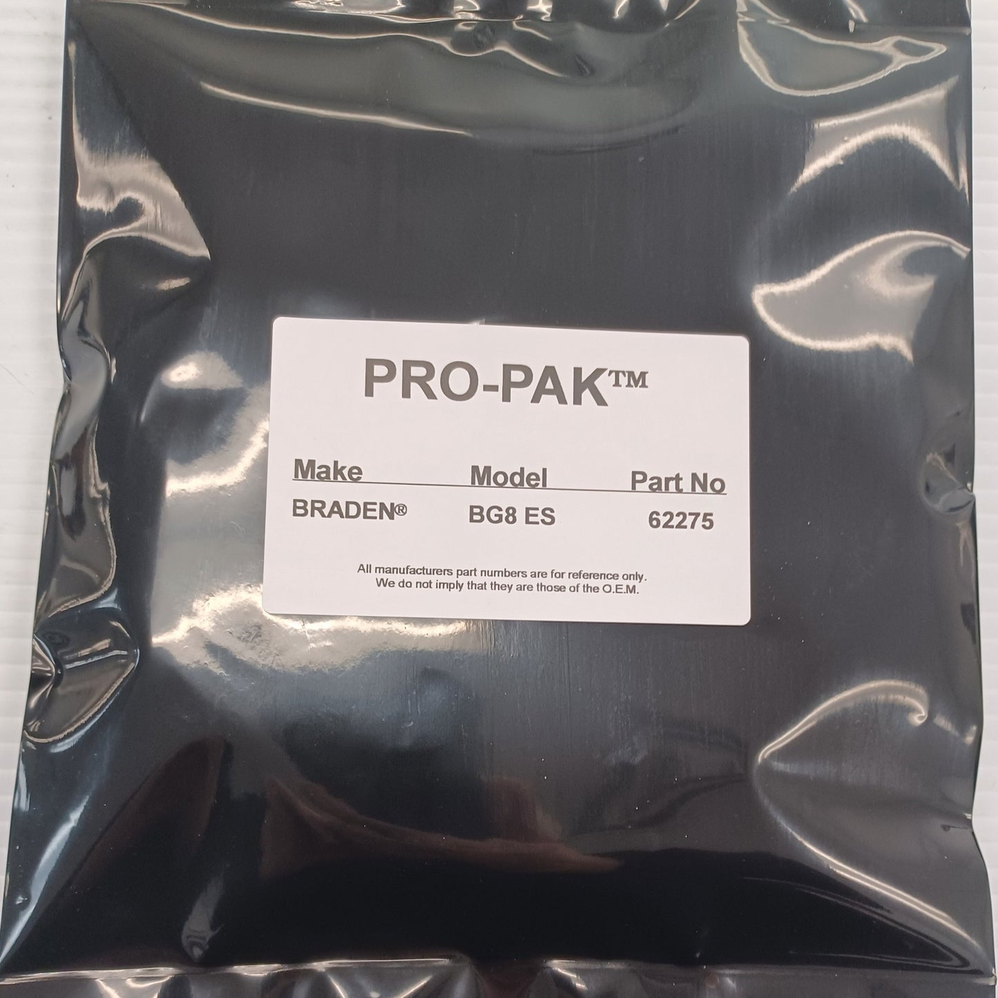 BRADEN® Model BG8A E.S.R. PRO-PAK™️Seal Kit Number 62275